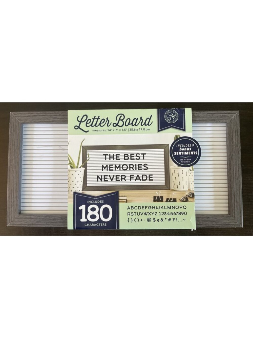 NWT Letter Board With 180 Characters And Bonus Sentiments 14” x 7” x 1.5”
